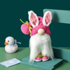 New Easter Long Eared Rabbit Standing Faceless Doll Doll Dwarf Showcase Home Decor