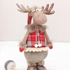 New Christmas Decoration Products Red Fabric Stretch Standing Elk Doll Gift Ornament