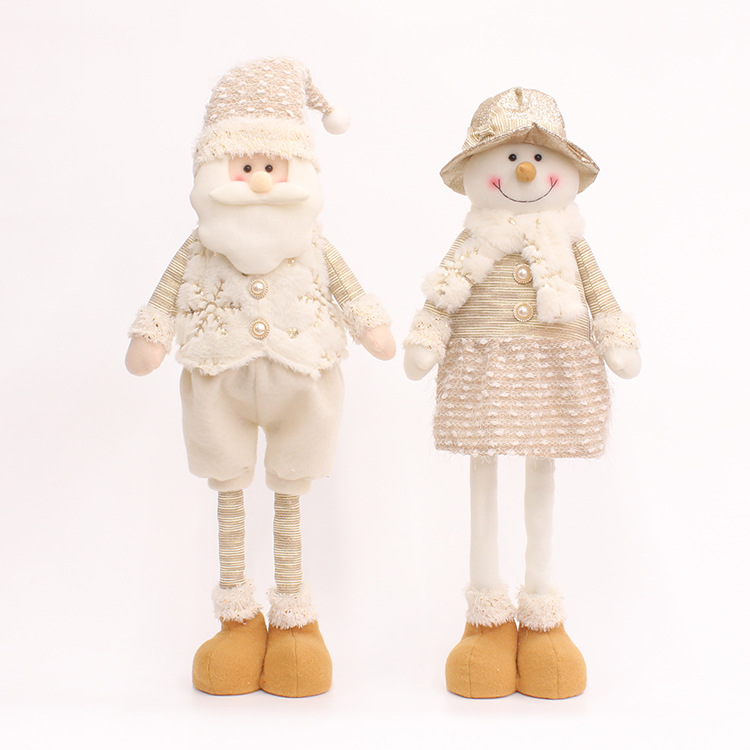 Wholesale 65cm Christmas Decoration Products, Stretchable Fabric, Santa Claus Snowman Figurine, Doll Ornaments