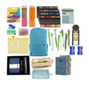 Wholesale Eco-Friendly School Supplies Cute Pens Stationary Stationery Set for Student in Non-Woven Zip Bag