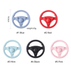 1PC Silicone Teether Baby Steering Wheel Car Teether Wooden Teether Ring BPA Free Silicone Infant Goods Kid Teething Toy