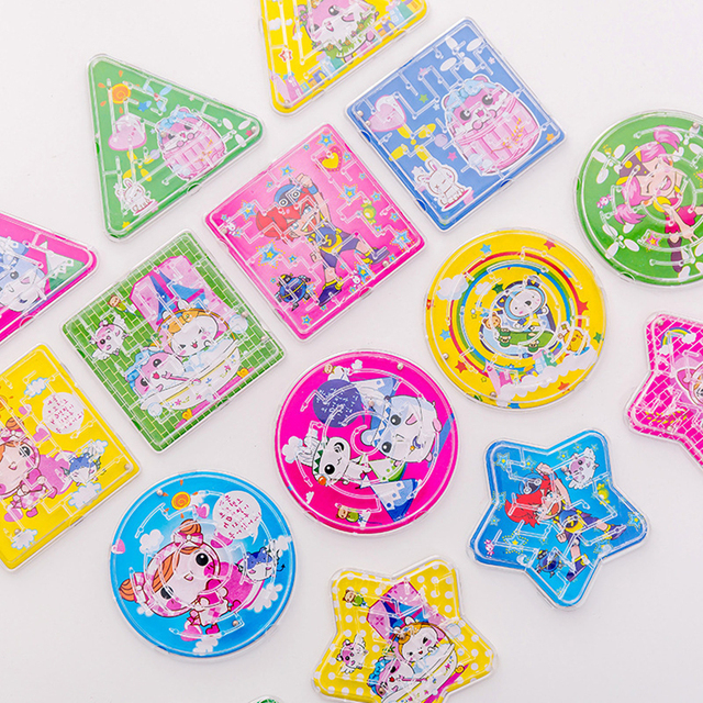 15Pcs Kids Party Small Gift Track Maze Toys Birthday Souvenirs, Carnival Prizes for Boys And Girls, Gift Pack Game
