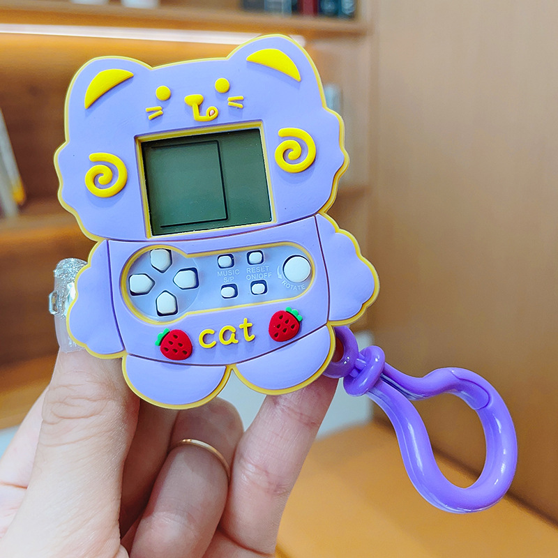 Outdoor Cartoon Game Console Casual Toy Key Ring, Cute Cartoon Bag Pendant, Game Console Key Chain For Kids Boys Girls