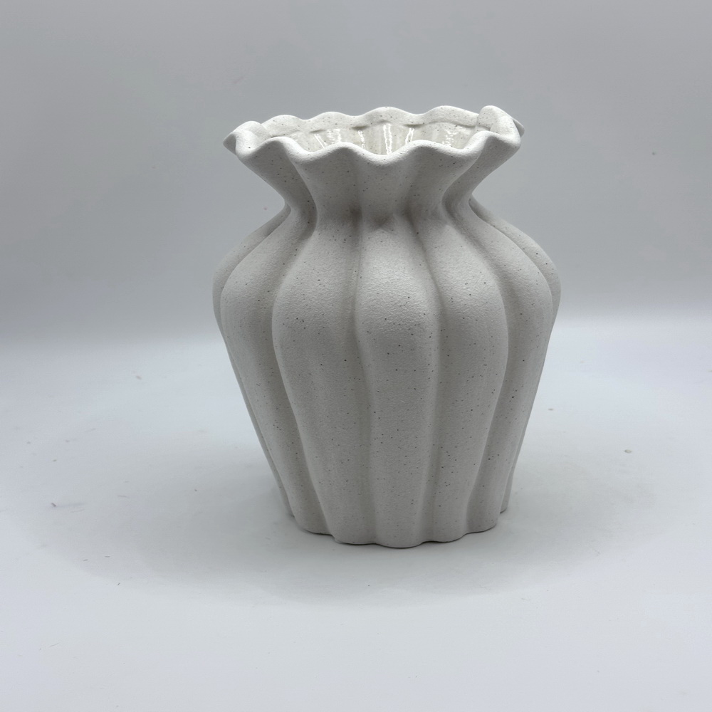 Carambola Shaped Vase,Home Decor Dried Flower Vase,Porcelain Fruit Vases For Living Room And TV Cabinet,Tabletop Decorative Vase