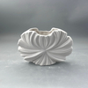 French Cream Ceramic Tabletop Vase Wabi-Sabi Ins Style Retro Art Soft Decoration for Home Living Room Matt for Flower