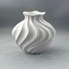 Modern Minimalist Ceramic Large Vase High-Level Macaron Flower Arrangement Grain Ball Desktop Decoration Matt Pot Ornament