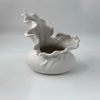 Nordic Creative White Ceramic Moon Vase, Living Room, High End Light Luxury Decoration Vase