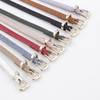 Fashion Thin Snake Belt For Women White Red Ladies Jeans Belts