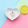 Nordic Ceramic Jewelry Tray Decorative Dish Food Plate Necklace Storage Trays Rings Bracelets Holder Creative Gift Decoration