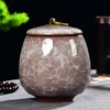 Creative Ice Crack Ceramic Tea Caddy Mini Portable Sealed Jar Candle Candle Holder Jar with Lid Jewelry Box Porcelain Home Decor