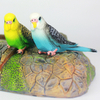 Creative Simulation Parrot Parakeet Miniature Landscape Ornament Animal Model Lawn Figurine Artificial Bird Photography Props