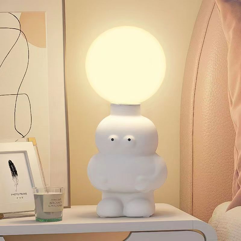 Lovely Gourd Table Lamp INS Ceramic Night Light for Bedroom Children&#39;s Room Home Decoration Good-looking Vase LED Lamps Gifts