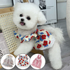 New Sweet Dog Pet Clothes Summer New Floral Flying Sleeve Short Skirt Schnauzer Dog Cat Thin Non-woven Sunflower Vest Clothes