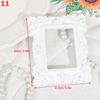 European Ornaments Photography Backgro White Retro Photo Frame Manicure Cosmetics For Home Decoration