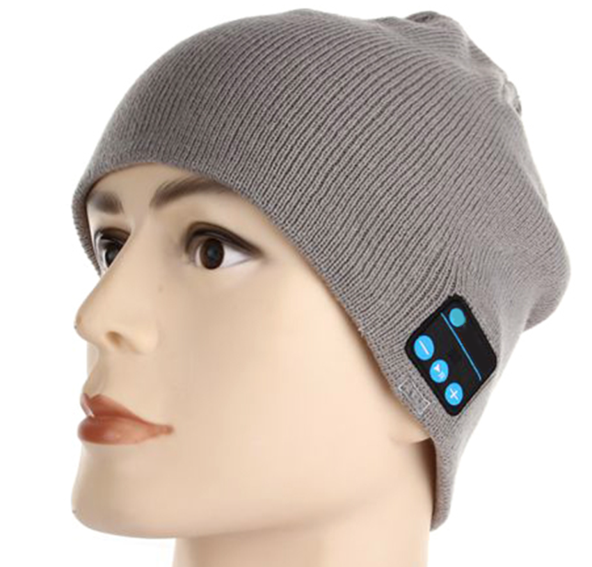 2024 Hat Music Wholesale Wireless Gorra Headphone Knitted Cap Beanie Hat Gorro Blue Tooth Hat