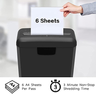 Hot Sales P4 15L 10-sheet Cross Cut 4*40mm Paper Shredder 