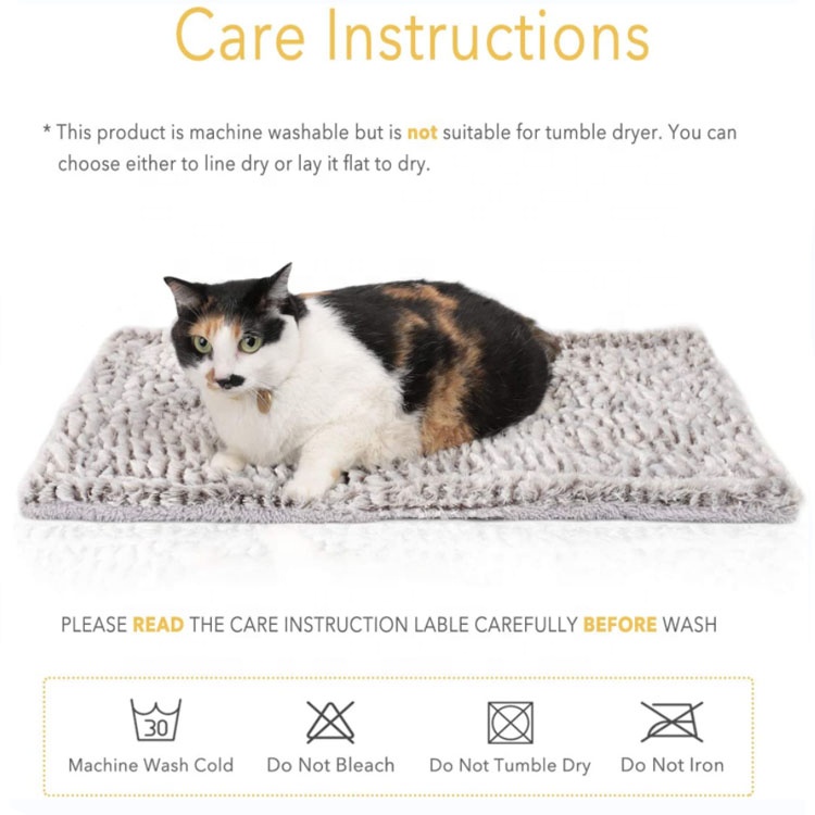 Self Heating Cat Pad Self Warming Cat Dog Bed Thermal Cat Mat for Outdoor And Indoor Pets