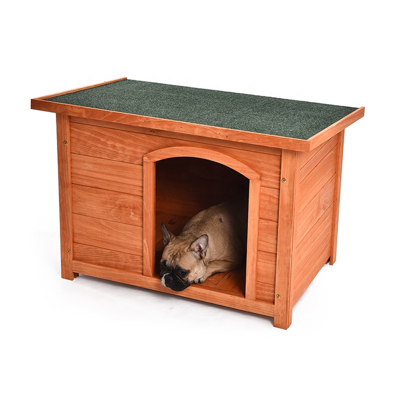 Luxury Durable Weatherproof Solid Pine Construction Outdoor Wooden Pet Dog Kennel House
