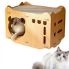 Natural Materials Cardboard Cat Scratcher Cardboard Cat House Scratching Posts Indoor