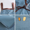 1pc Perfessional Kitchen Apron Women Waterproof Fashion Apron with Pockets Women Taller Waiter Apron Chef Work Uniform