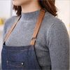 Cotton Hot Antifouling Aprons Unisex Uniform Denim Cowboy Simple Chef Cooking Aprons for Women Kitchen Apron