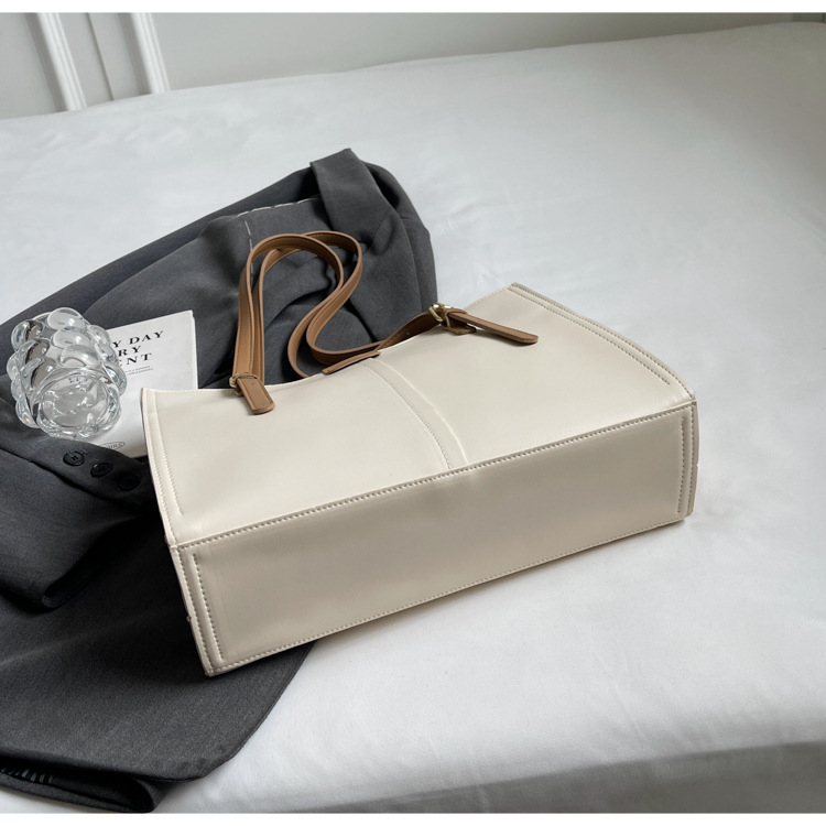 Simple New Shoulder Women's Bag Large Capacity Fashion Simple Texture Underarm Large Bag Women's Niche Commuter Tote Bag