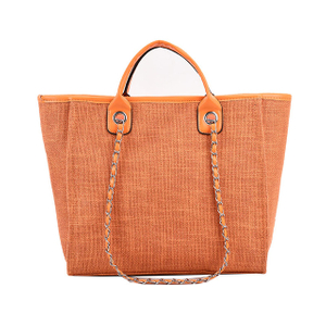 Women Totes Fashion Canvas Large Capacity Handbag Casual Chains Shoulder Bags Ladies Big Messenger Bag Shopping Bag