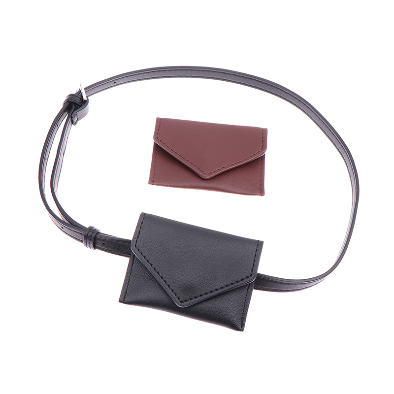 Elegant Leather Waist Belt Bag For Women Crossbody Waist Purse Fanny Pack Evening Clutch Mini Handbag Detachable Soft Leather