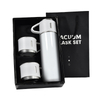 Christmas Gifts Stainless Steel Tee Cup Double Water Mug Colors Box Gift Water Bottle Vacuum Flask with 2 Cups