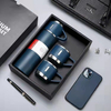 500ml New Design Stainless Steel Water Bottle 3pcs Hip Flask Gift Set Couple Coffee Mug Set Gift Box Vacuum Flask Set