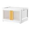 Wholesale Foldable Double Door Open PP Plastic Collapsible Storage Box And Bins Food Container Customized