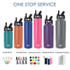 18oz 32oz 40oz 64oz Double Wall Vacuum Flask Insulated Stainless Steel Water Bottle with Customer Logogo