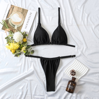 Women Designer Luxury Swimsuit Sexy Triangle Bikini Famous Brands Swimwear