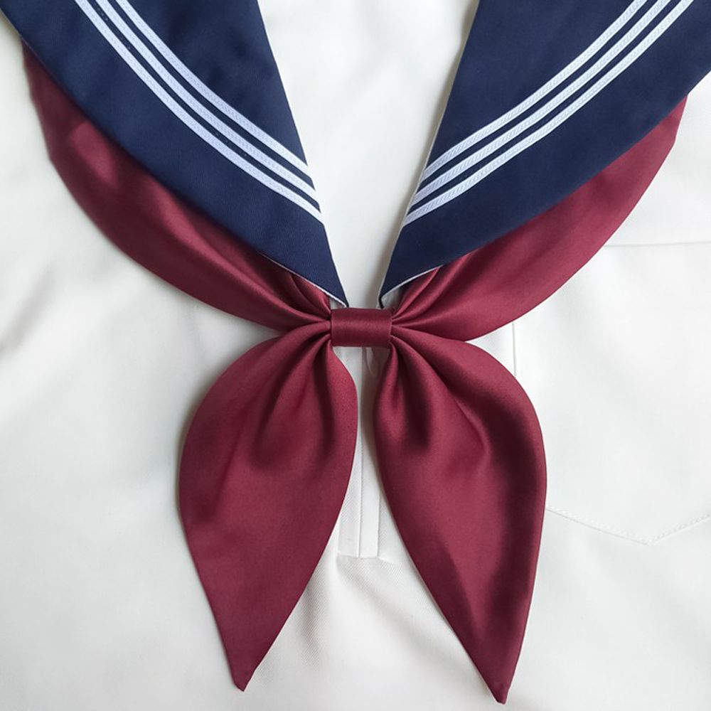 School Costume Ribbon Tie College Style Sailor Neck Ladies Bow Tie Classic Shirts Neck Ties JK Satin Girls Suits Accessories