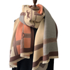 Autumn Winter Scarf Women Pashmina Shawls And Wraps Cashmere Blanket Warm Thick Stoles for Lady Outdoor 