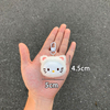 Plush Keychains Sanrio Creative Embroidered Pendant Schoolbag Keyrings Backpacks Decoration Christmas Gift for Friend