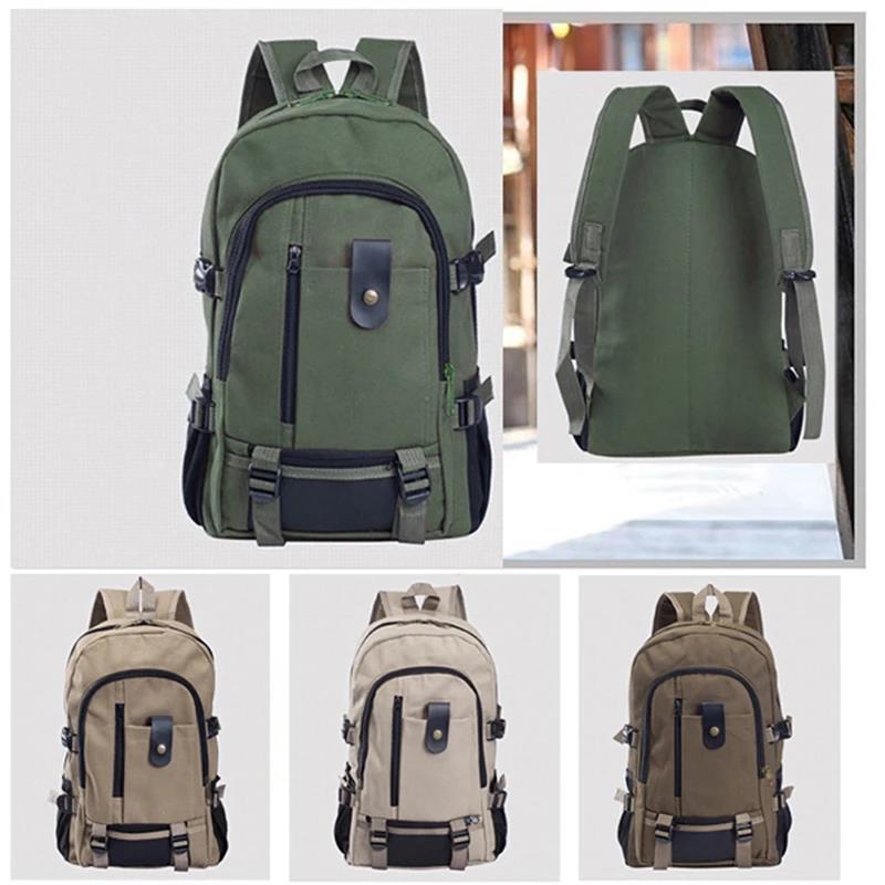 Travel Backpack Men Militari Mountaineering Bag Canvas Large Capacity Backpacks Outdoor Camping Computer