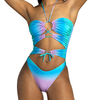 Printed Bikini Set Sexy Swimwear Women 2023 Push Up Padded Bikini Bathers Bandage Bathing Suit Swimsuit Bikinis