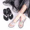 Casual New Design Women's Shoes Flat Beach Flip Flops For Women Braided Strap Women Flip-Flops Walking Style