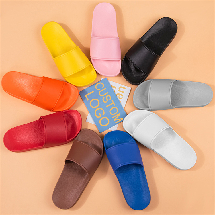 2024 Shoe Manufacturer Slides Custom Logo Summer Anti- Slip Casual Sandals For Unisex Slides Slippers