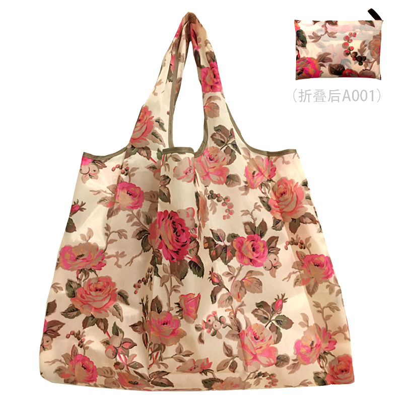 Thick Foldable Shopping Storage Bag Large Capacity Reusable Grocery Bag Eco Friendly Supermarket Waterproof Shoulder Bag