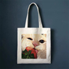 Cute Cat Shopping Bag Shopper Bags Tote Canvas Bag Harajuku Reusable Large Capacity Women Casual Shoulder Bag Handbag