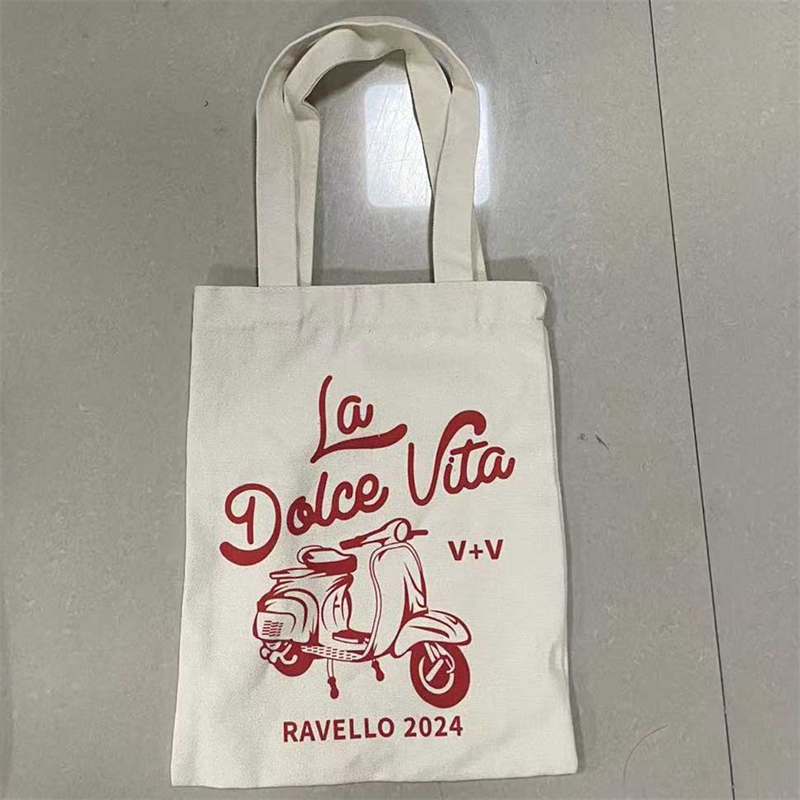 Promotional Personalized Canvas Bags Printed with Logo 100pcs/lot Reusable Shopping Cotton Tote Bags Custom Logo Wholesale