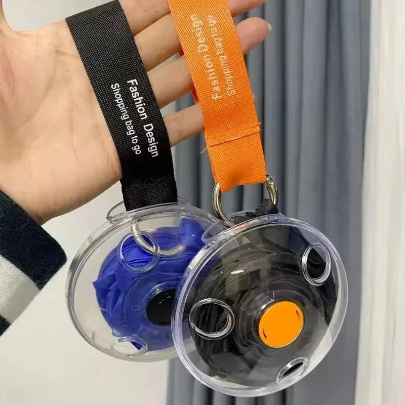 Foldable Retractable Supermarket Shopping Storage Bag Environmentally Friendly And Reusable Pouch Ultra-compact Portable