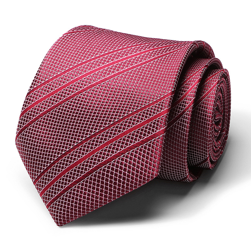 Mens Ties 7.5cm Classic Handmade Black Blue Jacquard Plaid Neckties Striped Narrow Collar Slim Casual Tie Accessories Gift