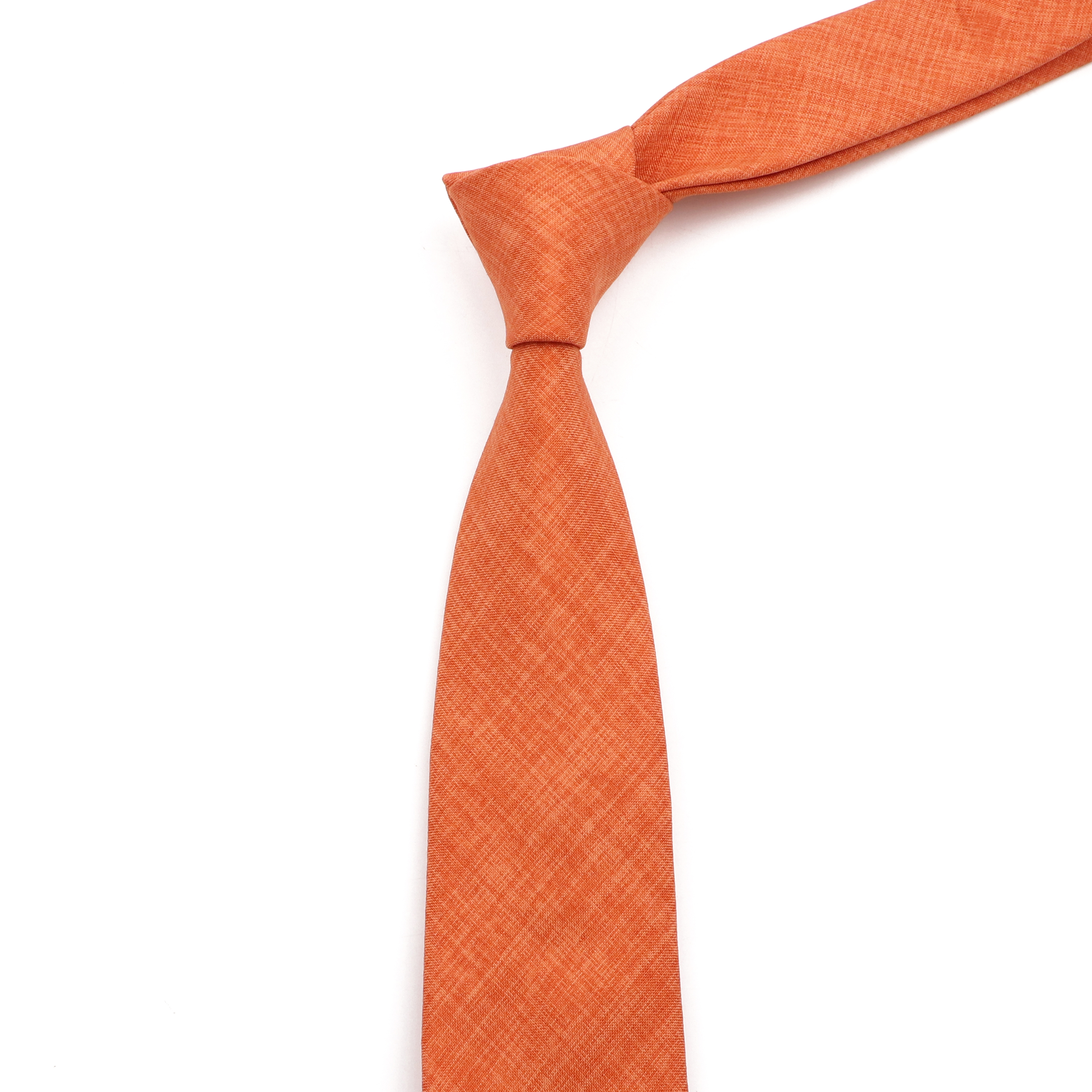 New Casual Solid Color Ties For Men Green Blue Pink Cotton Necktie Narrow Collar Slim Skinny Cravat Wedding Party Accessories