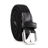  New Casual Kids Belt Woven Stretch Solid Color Men's Fashion Knit Pin Buckle Belt For Boys Girls Designer Belts Wholesale
