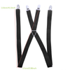 Suspenders Men Adjustable Elastic X Back Pants Women Suspender for Trousers 2.5CM Width 4 Clips Adjustable Elastic Back Braces