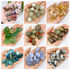 Natural Crystal Palm Stone Polished Quartz Amethyst Tumble Mineral Gravel Reiki Healing Home Decor Energy Gift