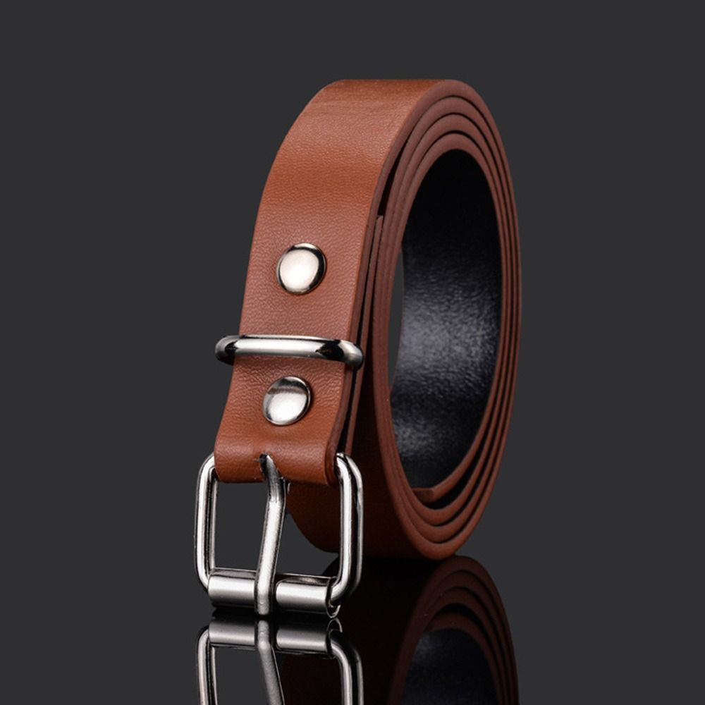 Children PU Leather Belts Boys Girls Kid Waist Strap Waistband Metal Buckle For Jeans Pants Trousers Dress Adjustable Belt
